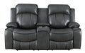 Grey Power Reclining Loveseat image