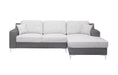 Dark Grey Loveseat & Chaise with 1 Pillow image